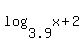 log%283.9%2Cx%2B2%29