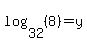 log%2832%2C%288%29%29=y