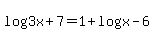 log%283x%2B7%29=1%2Blog%28x-6%29