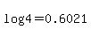 log%284%29+=+0.6021