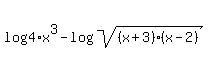 log%284%2Ax%5E3%29-log%28sqrt%28%28x%2B3%29%28x-2%29%29%29