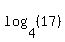 log%284%2C%2817%29%29