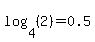 log%284%2C%282%29%29=0.5