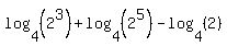 log%284%2C%282%5E3%29%29%2Blog%284%2C%282%5E5%29%29-log%284%2C%282%29%29