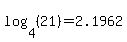 log%284%2C%2821%29%29=2.1962