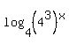 log%284%2C%284%5E3%29%5Ex%29