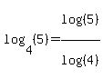 log%284%2C%285%29%29=log%28%285%29%29%2Flog%28%284%29%29