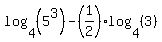 log%284%2C%285%5E3%29%29-%281%2F2%29log%284%2C%283%29%29