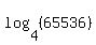 log%284%2C%2865536%29%29