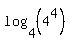 log%284%2C+%284%5E4%29%29