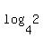 log%284%2C+2%29