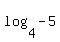 log%284%2C-5%29