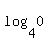 log%284%2C0%29