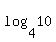 log%284%2C10%29