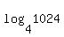 log%284%2C1024%29