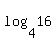 log%284%2C16%29