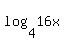 log%284%2C16x%29