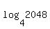 log%284%2C2048%29