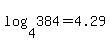 log%284%2C384%29+=+4.29+
