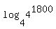 log%284%2C4%5E1800%29