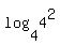 log%284%2C4%5E2%29
