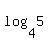 log%284%2C5%29