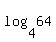 log%284%2C64%29