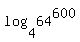log%284%2C64%5E600%29