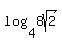 log%284%2C8sqrt%282%29%29