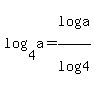 log%284%2Ca%29=log%28a%29%2Flog%284%29