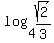 log%284%2Csqrt%282%29%2F3%29
