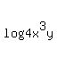 log%284x%5E3y%29