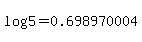 log%285%29+=+0.698970004