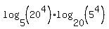 log%285%2C%2820%5E4%29%29log%2820%2C%285%5E4%29%29