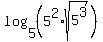 log%285%2C%285%5E2%2Asqrt%285%5E3%29%29%29