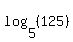 log%285%2C+%28125%29%29