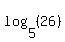 log%285%2C+%2826%29%29
