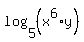 log%285%2C+%28x%5E6%2Ay%29%29