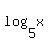 log%285%2C+x%29