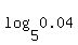 log%285%2C0.04%29