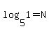 log%285%2C1%29=N