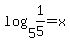 log%285%2C1%2F5%29+=+x