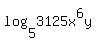 log%285%2C3125x%5E6y%29