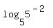log%285%2C5%5E%28-2%29%29