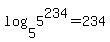 log%285%2C5%5E234%29+=+234