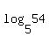 log%285%2C54%29