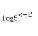 log%285%5E%28x%2B2%29%29