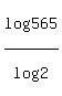 log%28565%29%2Flog%282%29