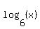 log%286%2C%28x%29%29