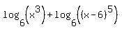 log%286%2C%28x%5E3%29%29%2Blog%286%2C%28%28x-6%29%5E5%29%29